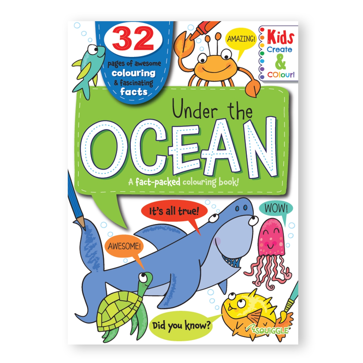 COLOURING BOOK,Animals/Oceans Assorted [Packs Only]