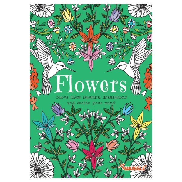 ADULT COLOURING BOOK,A5 Flowers/Patterns Assorted [Packs Only]