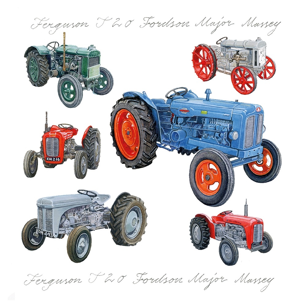 BLANK CARDS,6`s Richard Partis Tractors