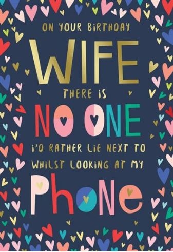 BIRTHDAY CARDS,Wife 6`s Hearts