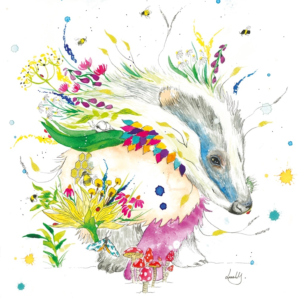 BLANK CARDS,6`s Love Lilly Badger