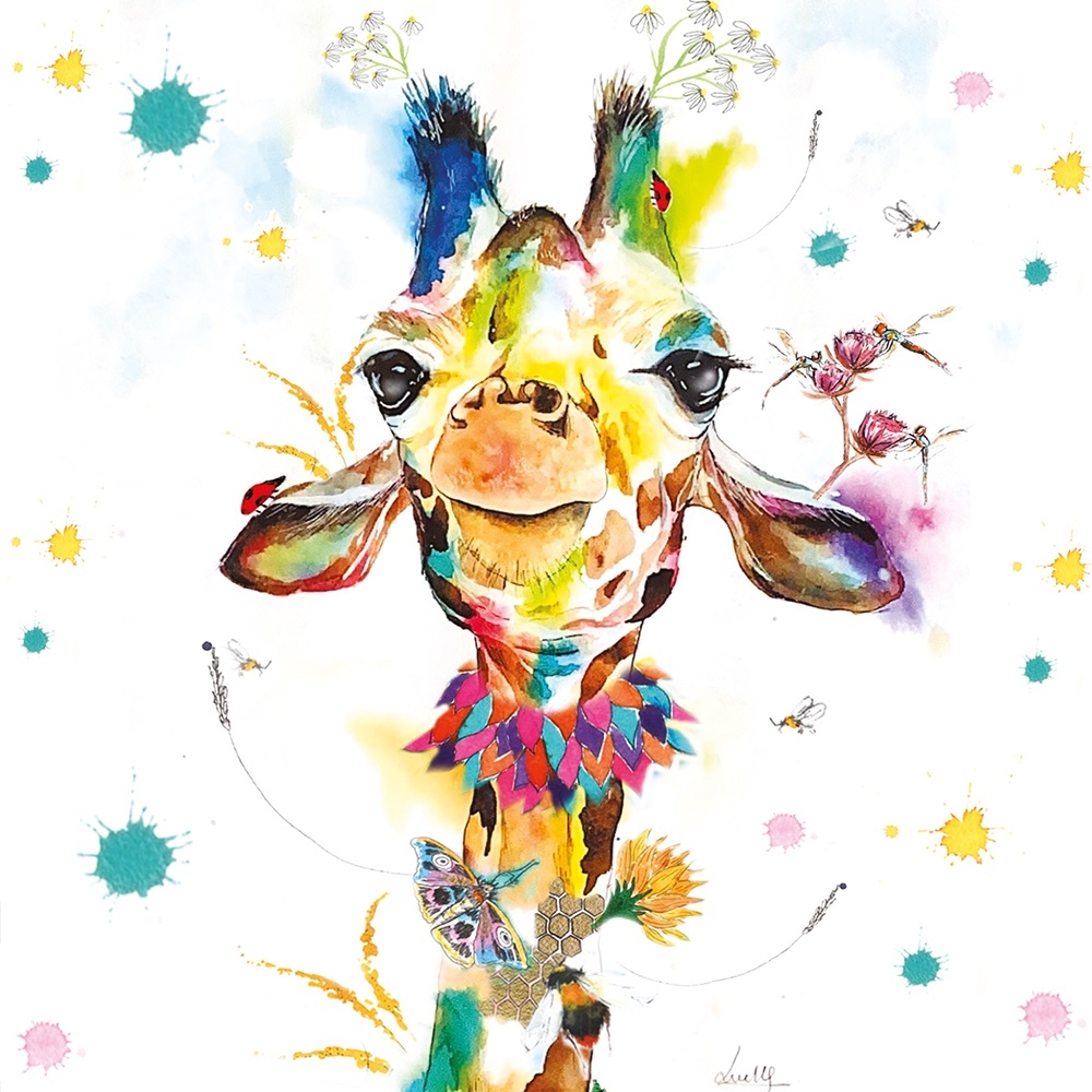 BLANK CARDS,6`s Love Lilly Giraffe