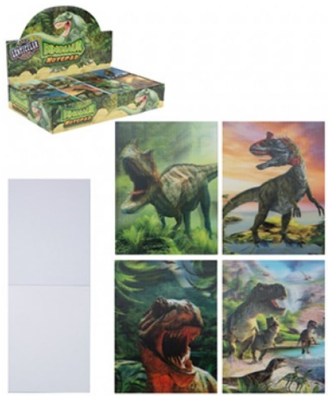 NOTEBOOK Lenticular Dinosaur 40 Page CDU [Packs Only]
