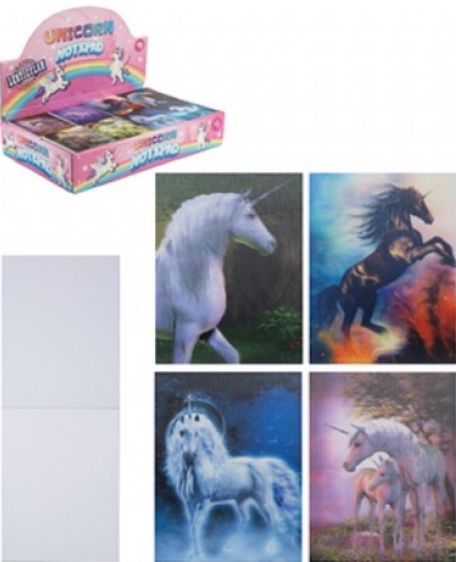 NOTEBOOK Lenticular Unicorn 40 Page CDU [Packs Only]