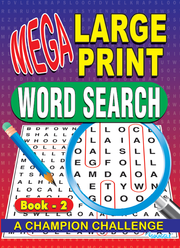 ACTIVITY BOOK,Wordsearch Mega Large Print Books 1 & 2 [Packs Only]