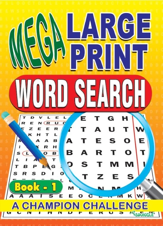 ACTIVITY BOOK,Wordsearch Mega Large Print Books 1 & 2 [Packs Only]