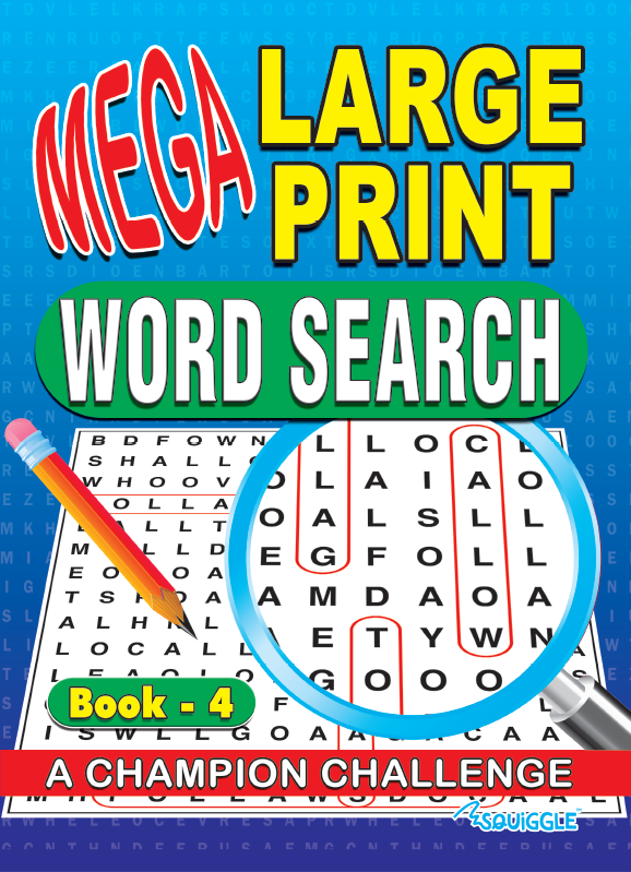 ACTIVITY BOOK,Wordsearch Mega Large Print Books 3 & 4 [Packs Only]