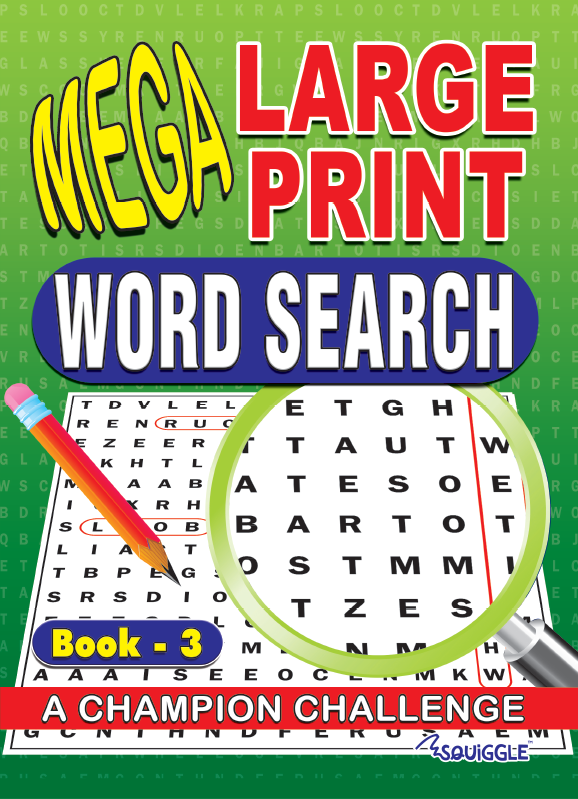 ACTIVITY BOOK,Wordsearch Mega Large Print Books 3 & 4 [Packs Only]