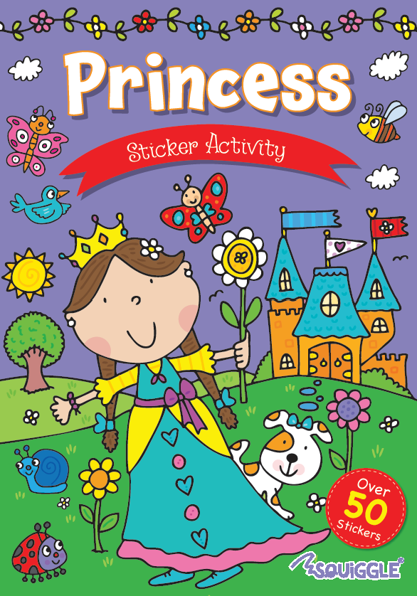 ACTIVITY/STICKER BOOK,Princess [Packs Only]
