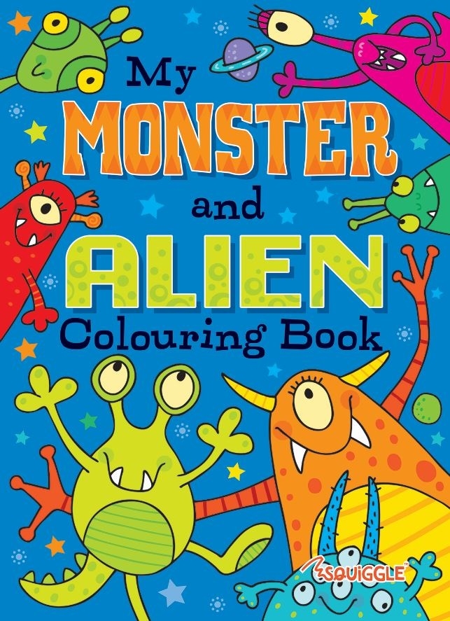 COLOURING BOOK,Dinosaur & Monsters/Aliens [Packs Only]