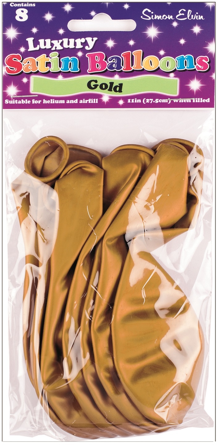 BALLOONS,Gold Plain 11