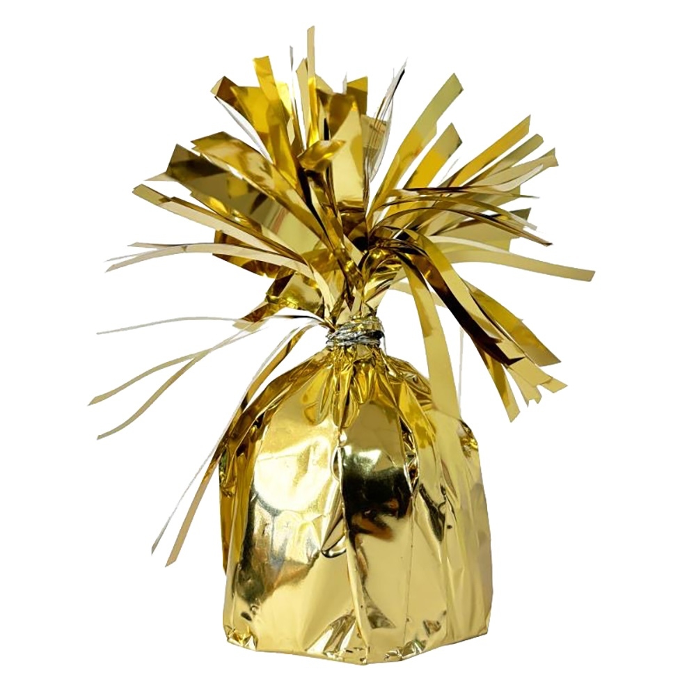 BALLOON WEIGHT, Yellow Foil [Packs Only]