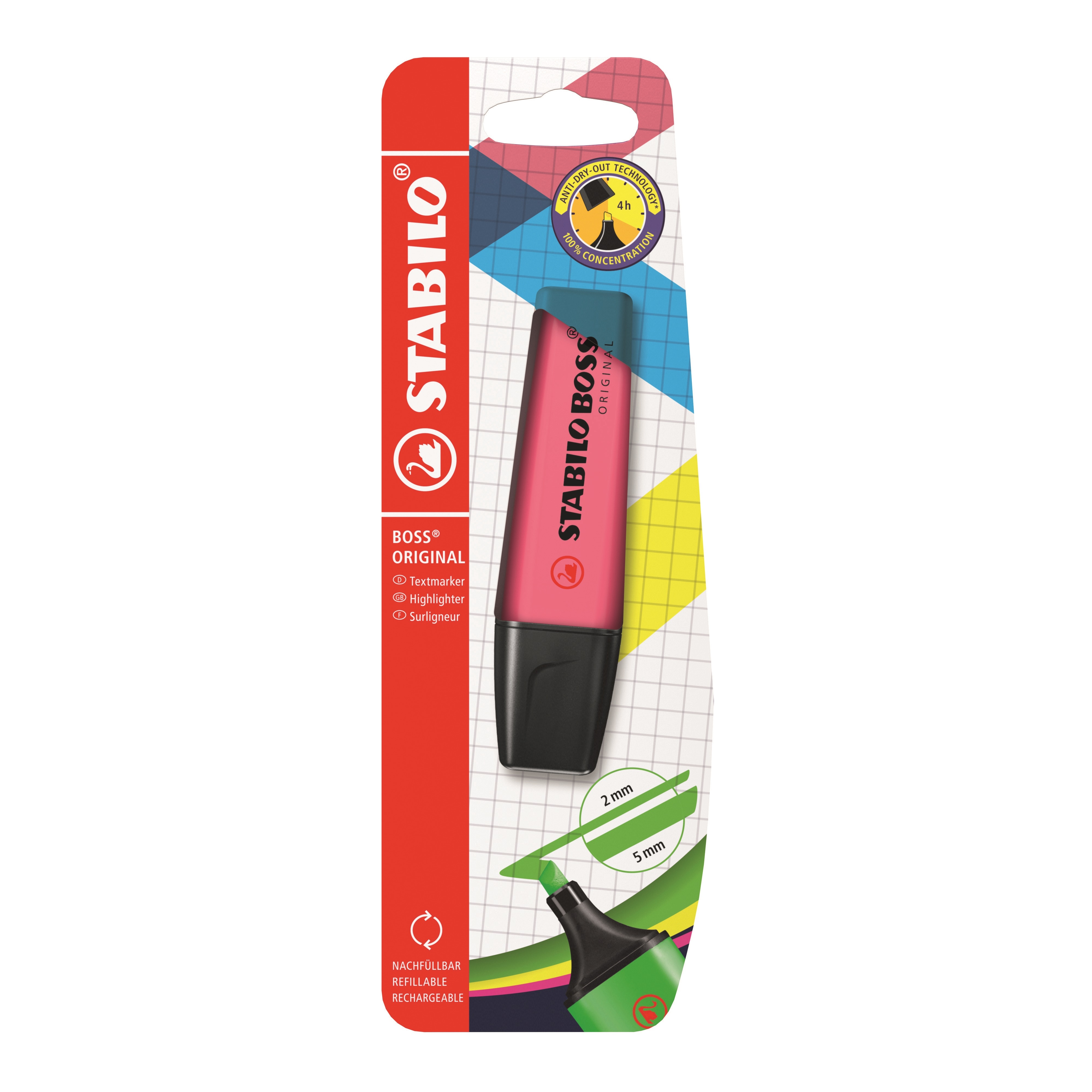 HIGHLIGHTER,Stabilo Boss Pink I/cd [Splittable]