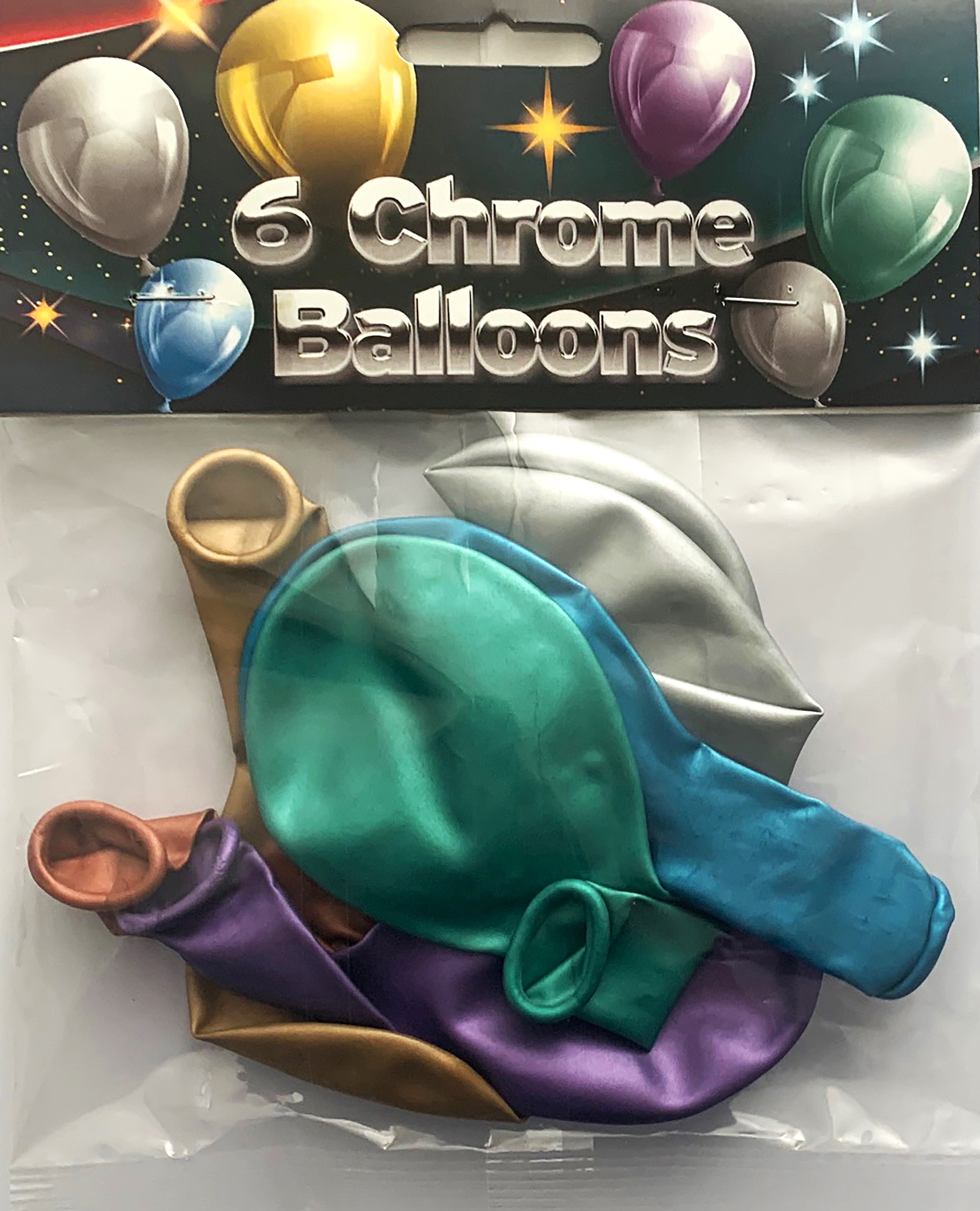 BALLOONS,Chrome 10`s 12