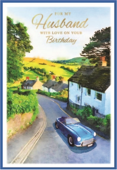 BIRTHDAY CARDS,Husband 6`s Country Drive