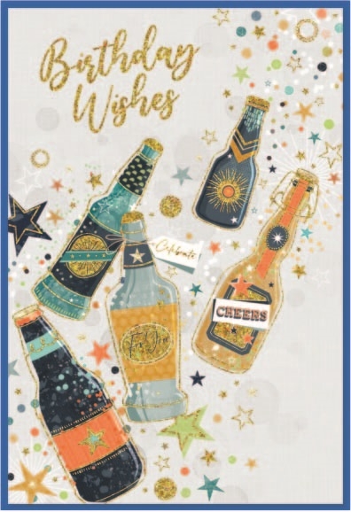 BIRTHDAY CARDS,Male 6`s Beer Bottles