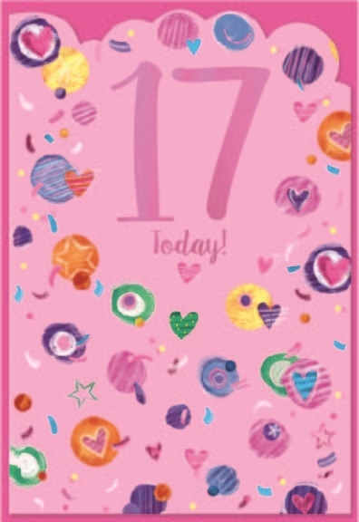 AGE 17 CARDS,Female 6`s Hearts & Spots