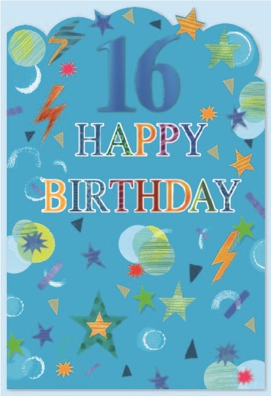 AGE 16 CARDS,Male 6`s Geometrical Shapes