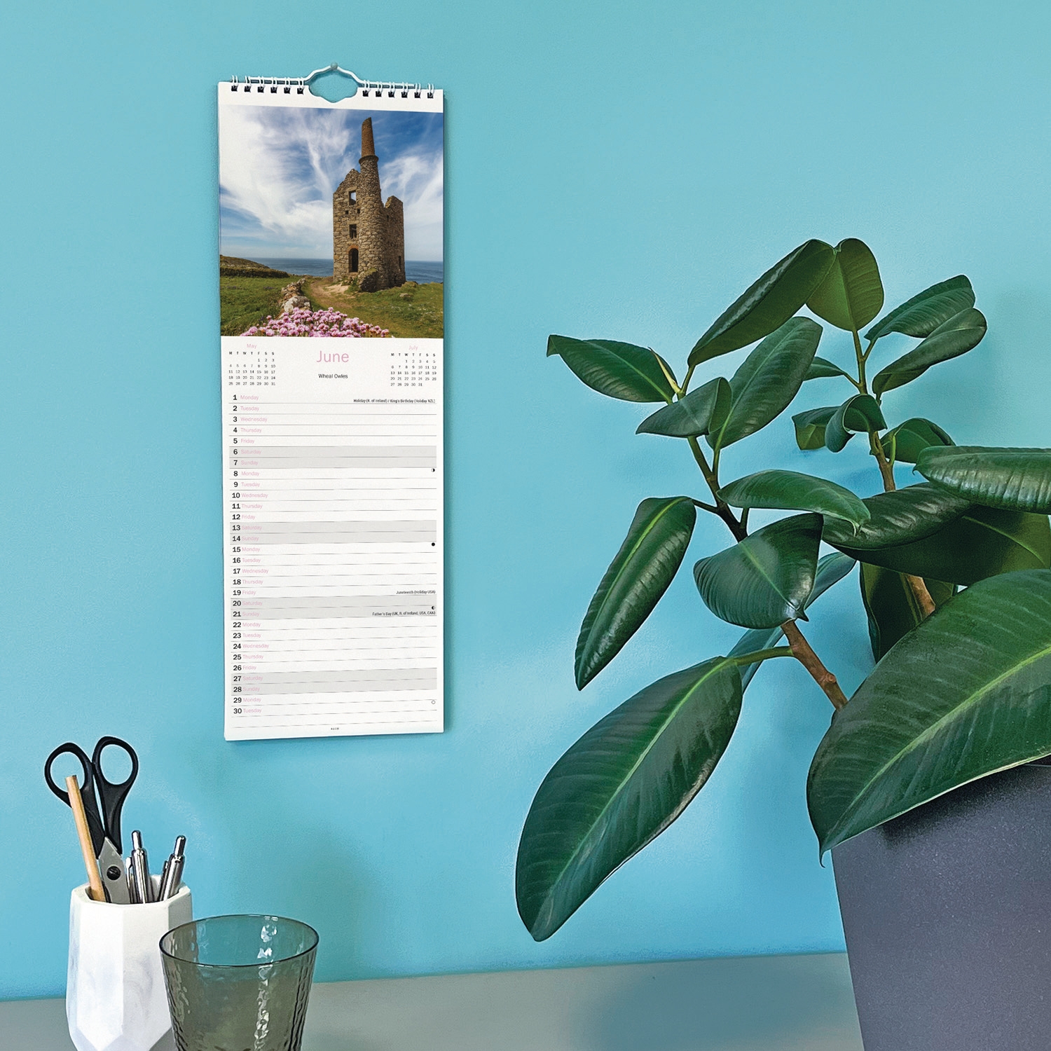 CALENDAR,Slim,Cornish Coast [Packs Only]