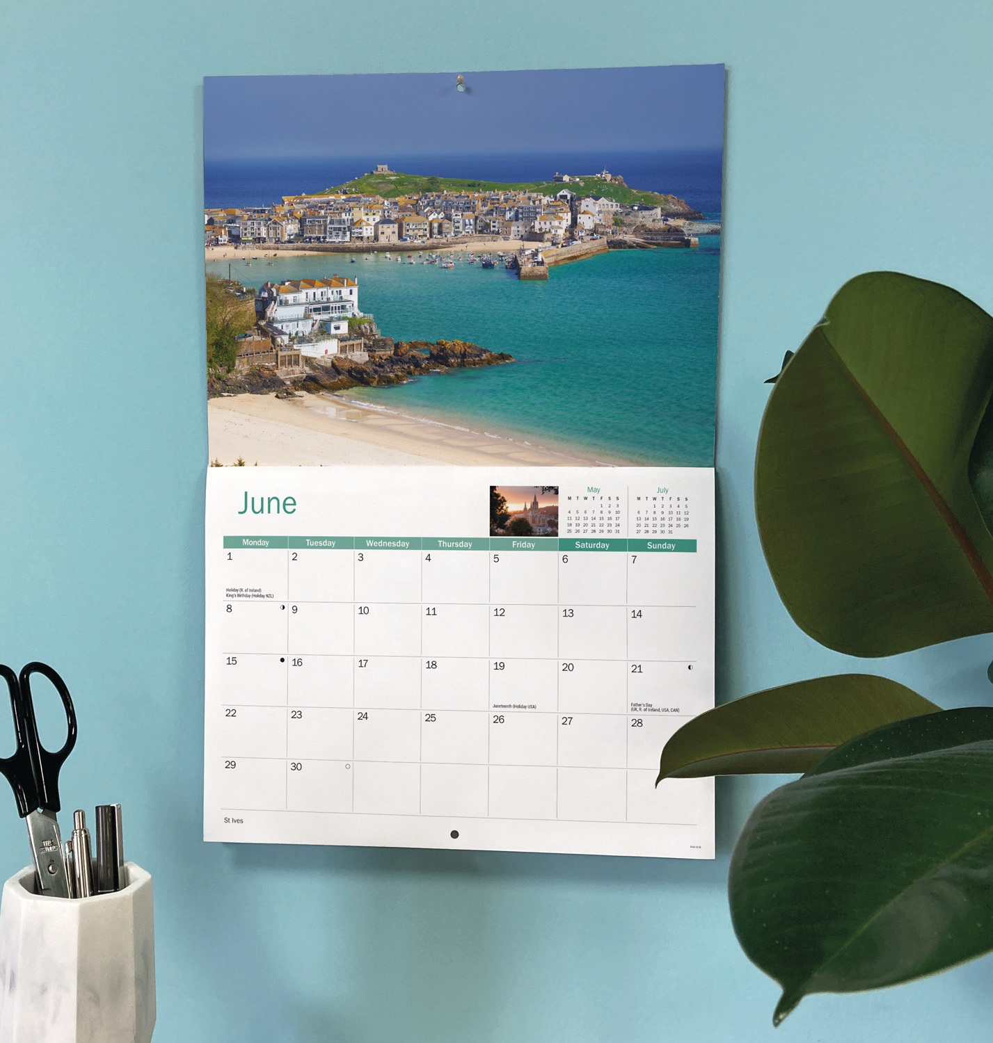 CALENDAR,A4,Cornwall [Packs Only]