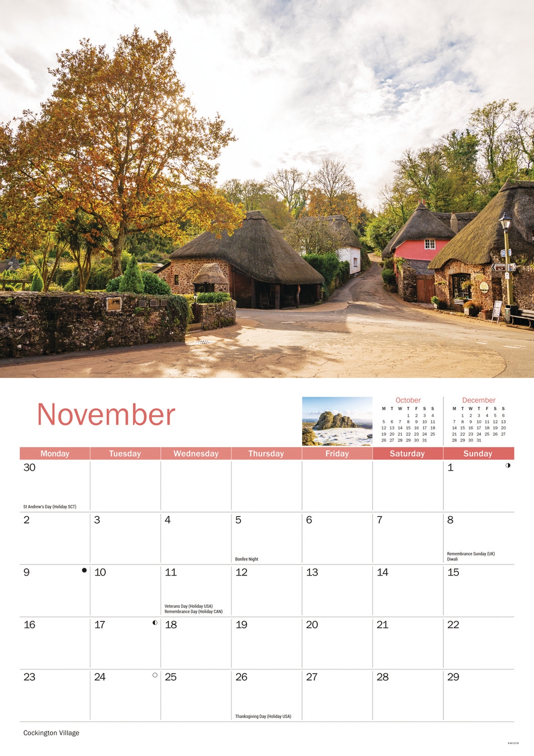 CALENDAR,A4,Devon [Packs Only]