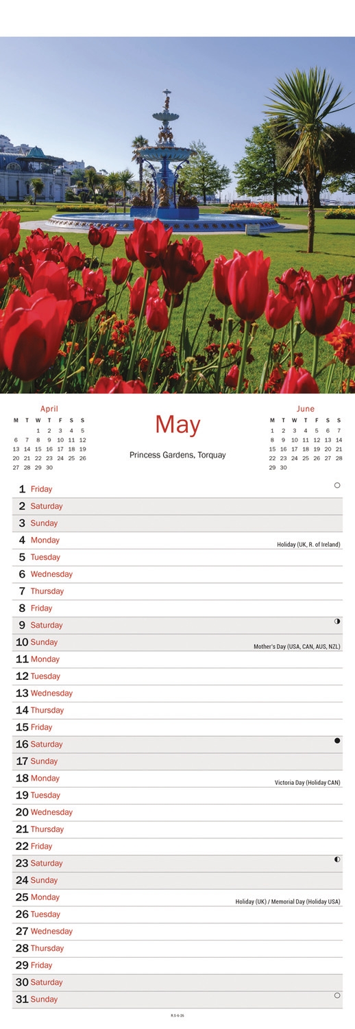 CALENDAR,Slim,Devon [Packs Only]