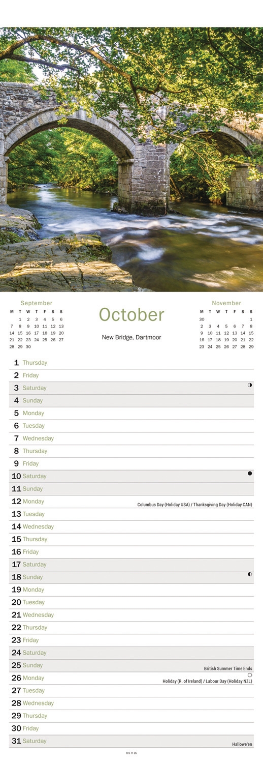 CALENDAR,Slim,Devon [Packs Only]