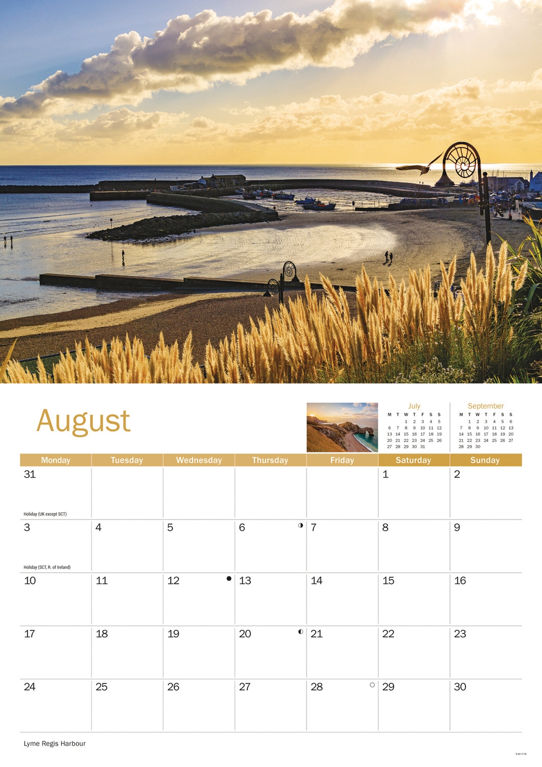 CALENDAR,A4,Dorset [Packs Only]