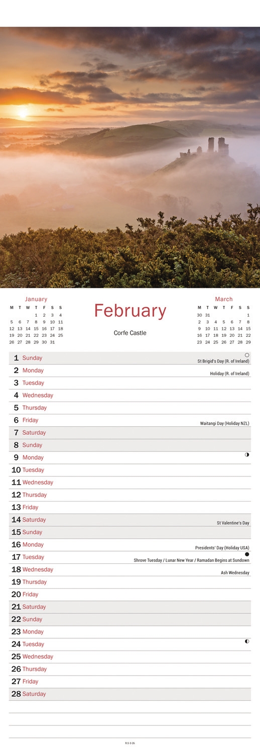 CALENDAR,Slim,Dorset [Packs Only]