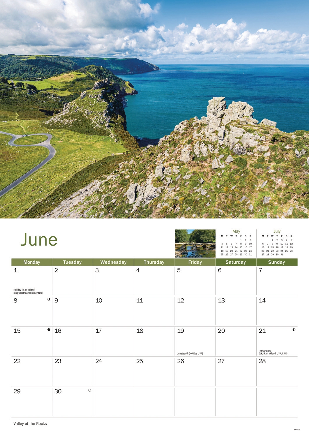 CALENDAR,A4,Exmoor [Packs Only]
