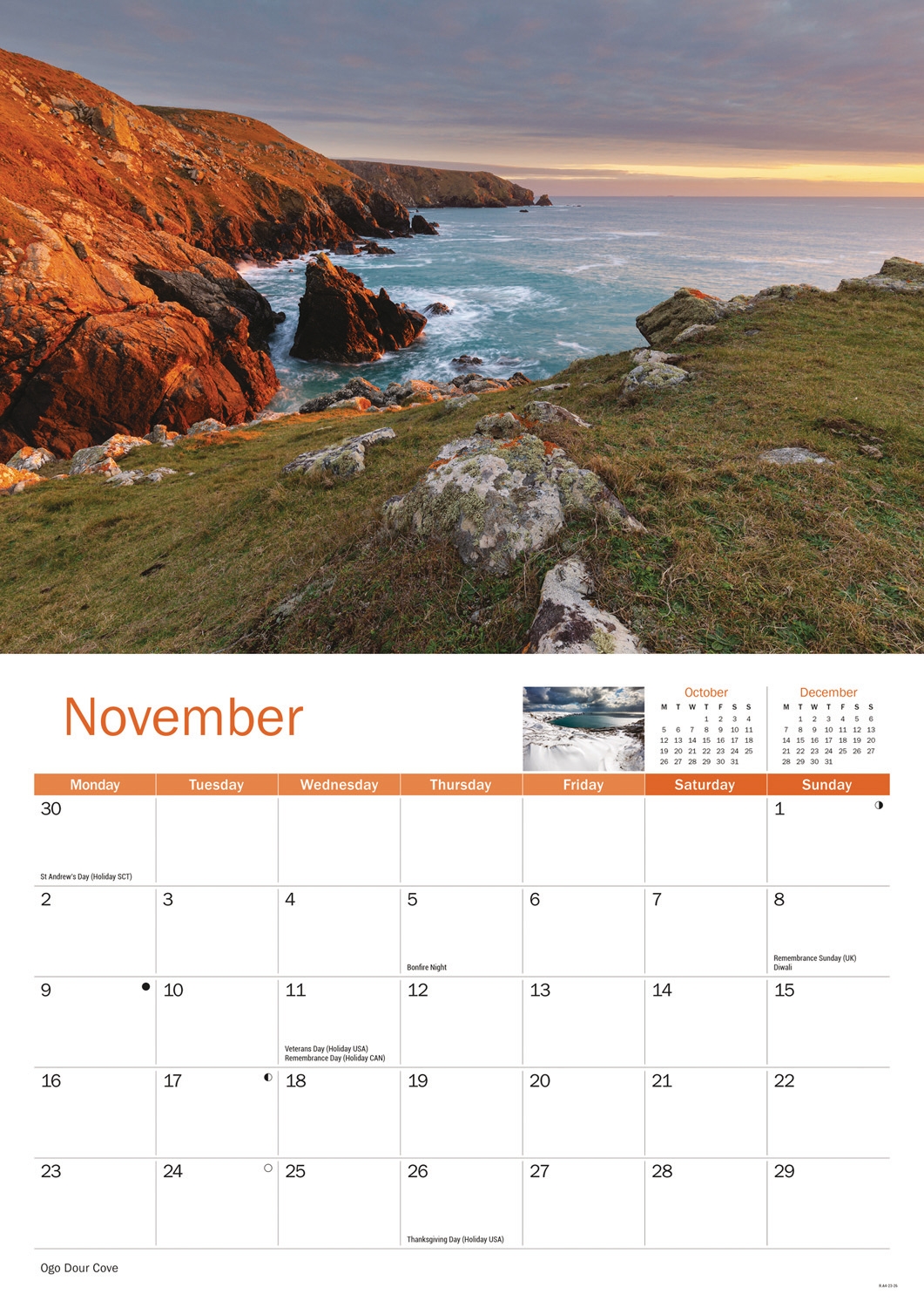 CALENDAR,A4,Lizard Peninsula [Packs Only]