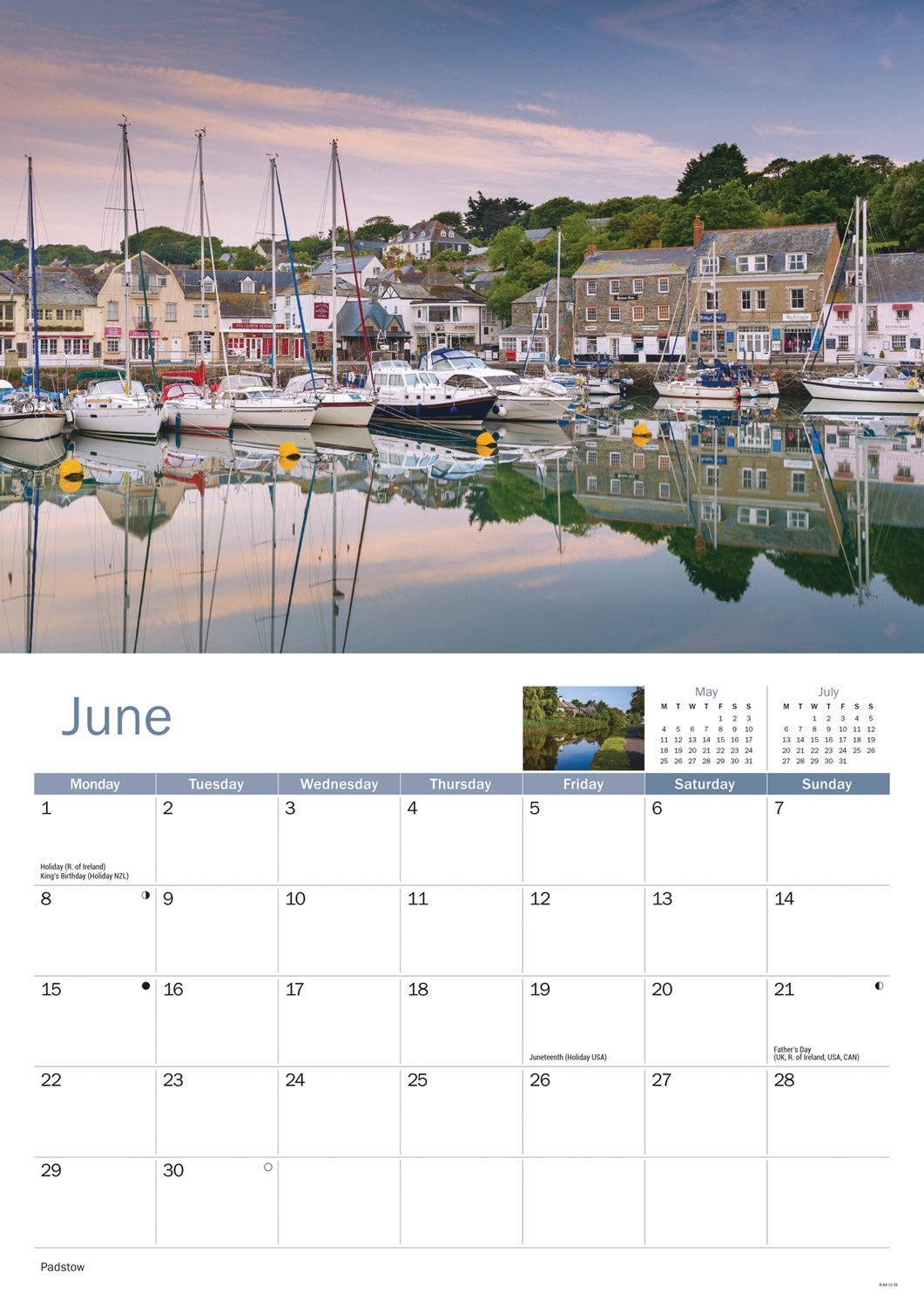 CALENDAR,A4,North Cornwall [Packs Only]