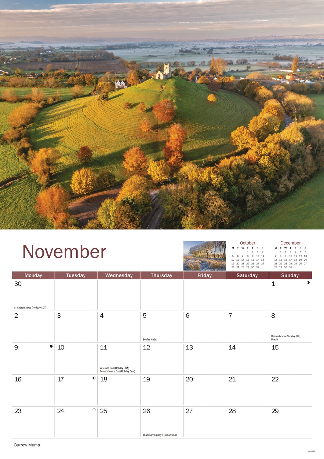 CALENDAR,A4,Somerset [Packs Only]