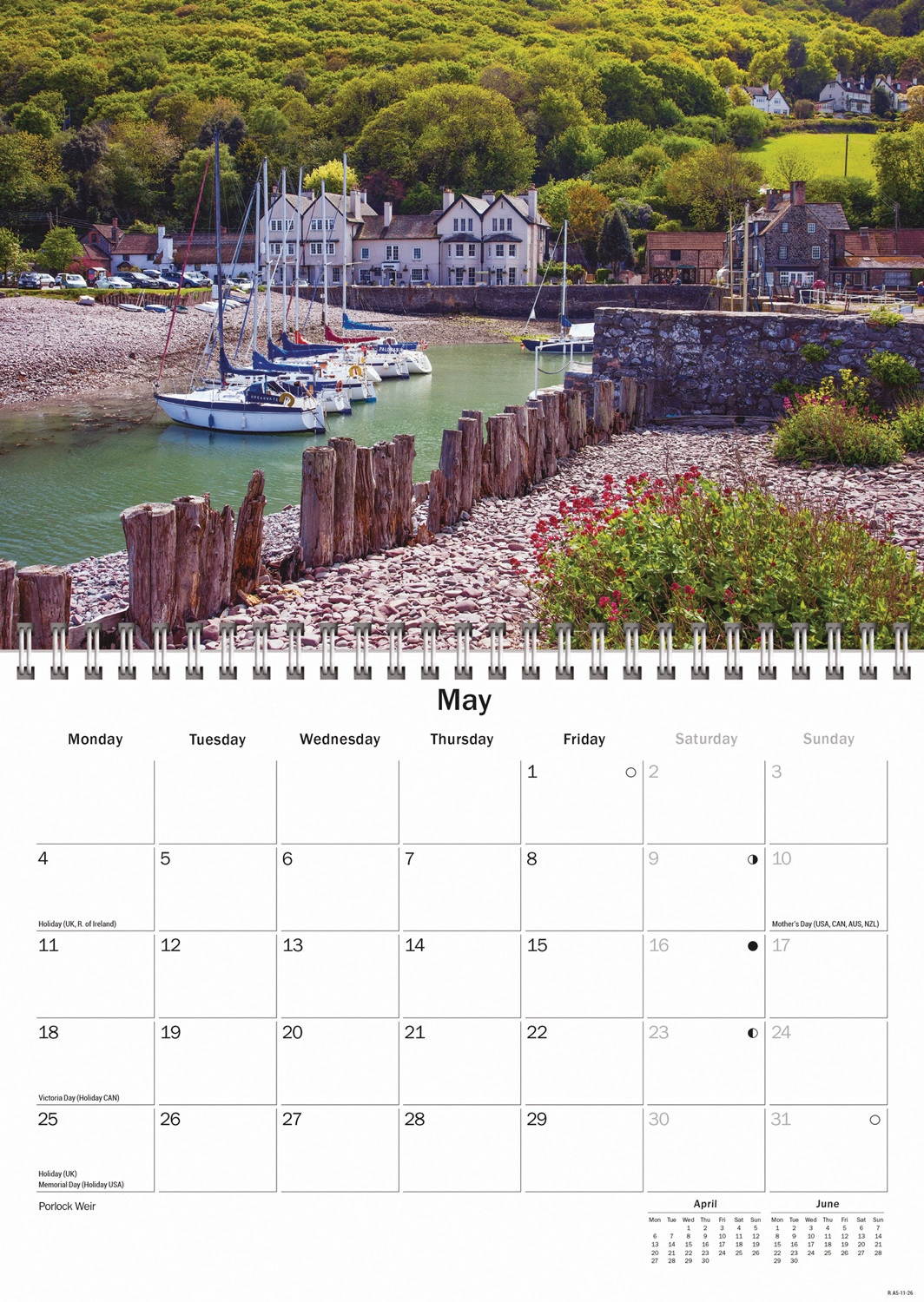 CALENDAR,A5,Somerset [Packs Only]