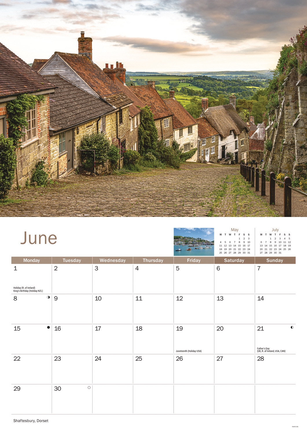 CALENDAR,A4,West Country [Packs Only]