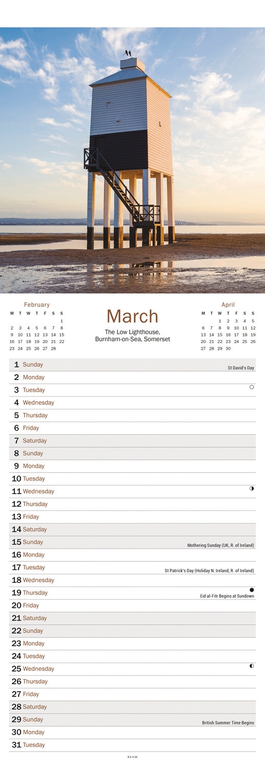 CALENDAR,Slim,West Country [Packs Only]