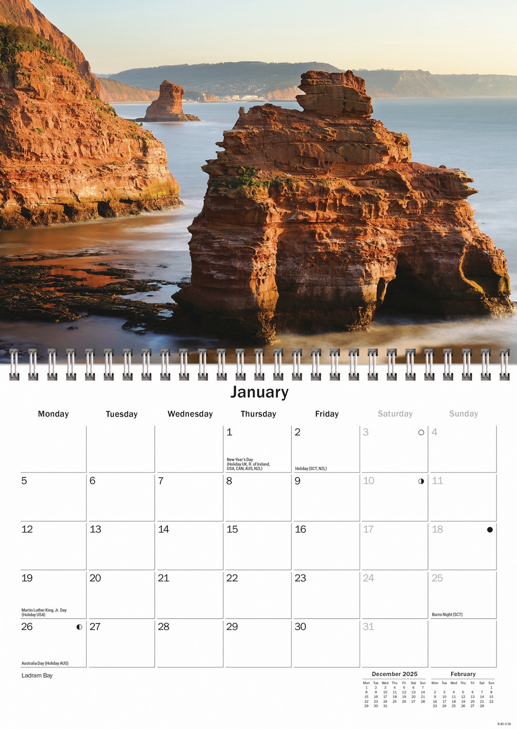 CALENDAR,A5,Devon [Packs Only]