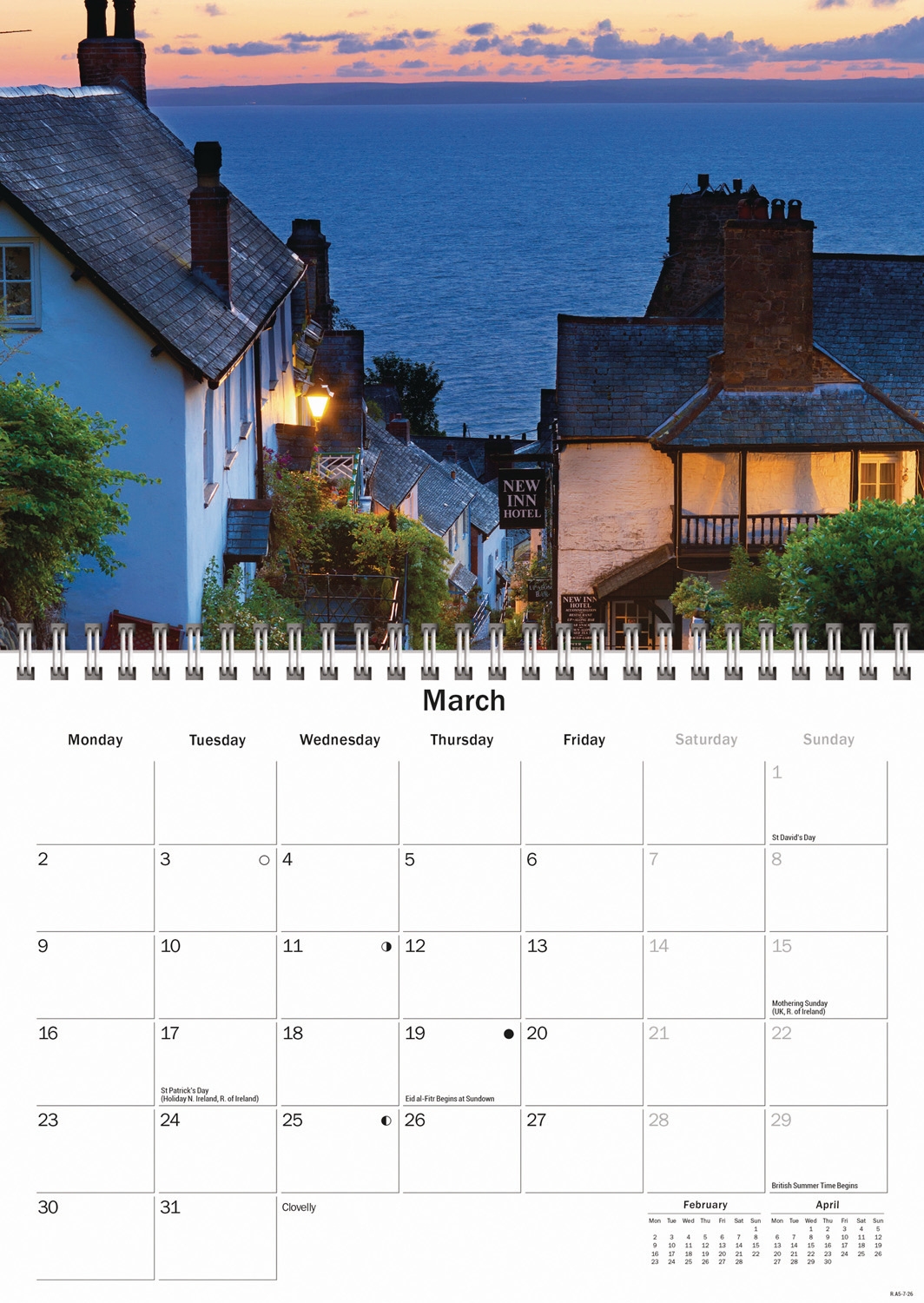CALENDAR,A5,Devon [Packs Only]