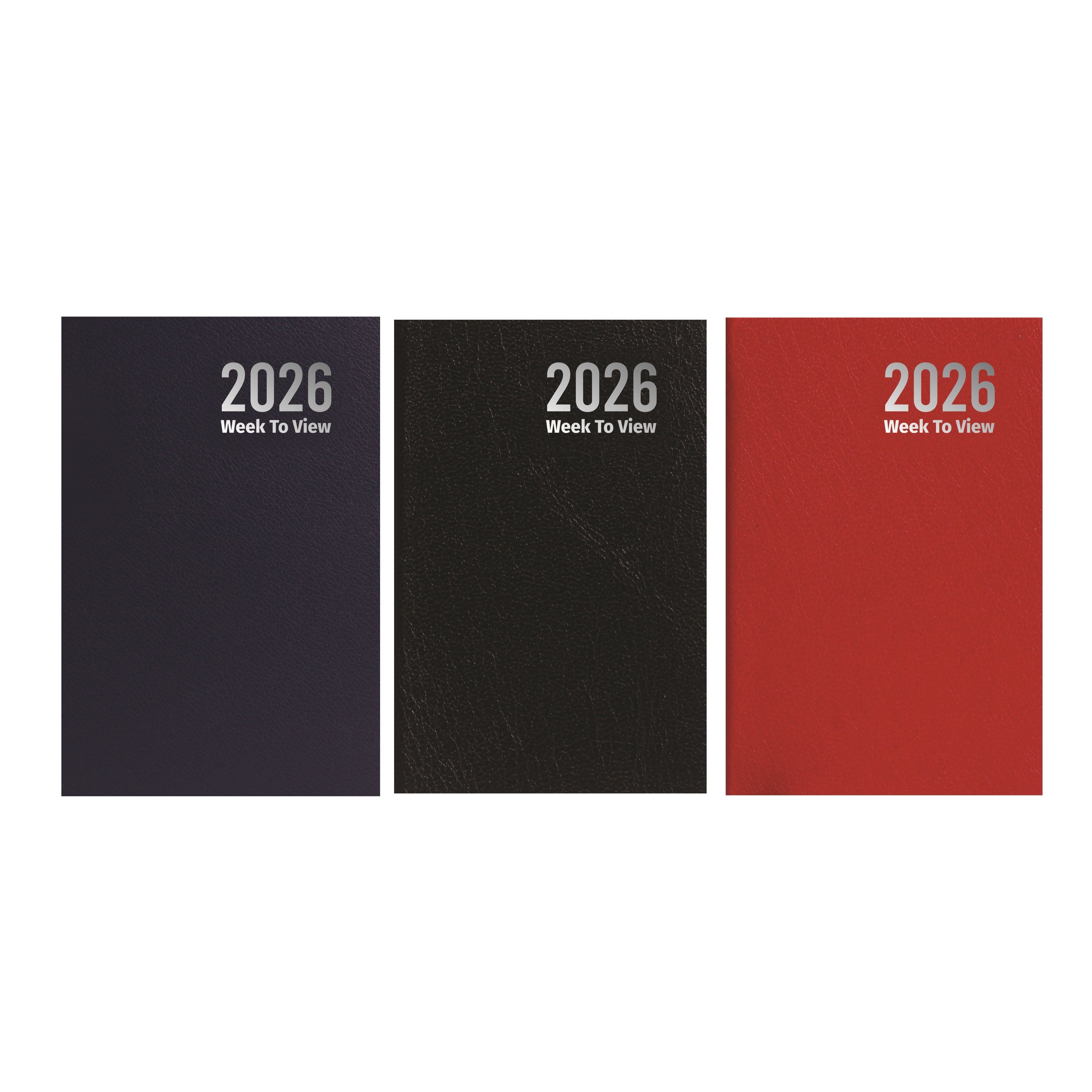 DIARY,Pocket,Week To View, Asst Cols. 2026 CDU [Packs Only]