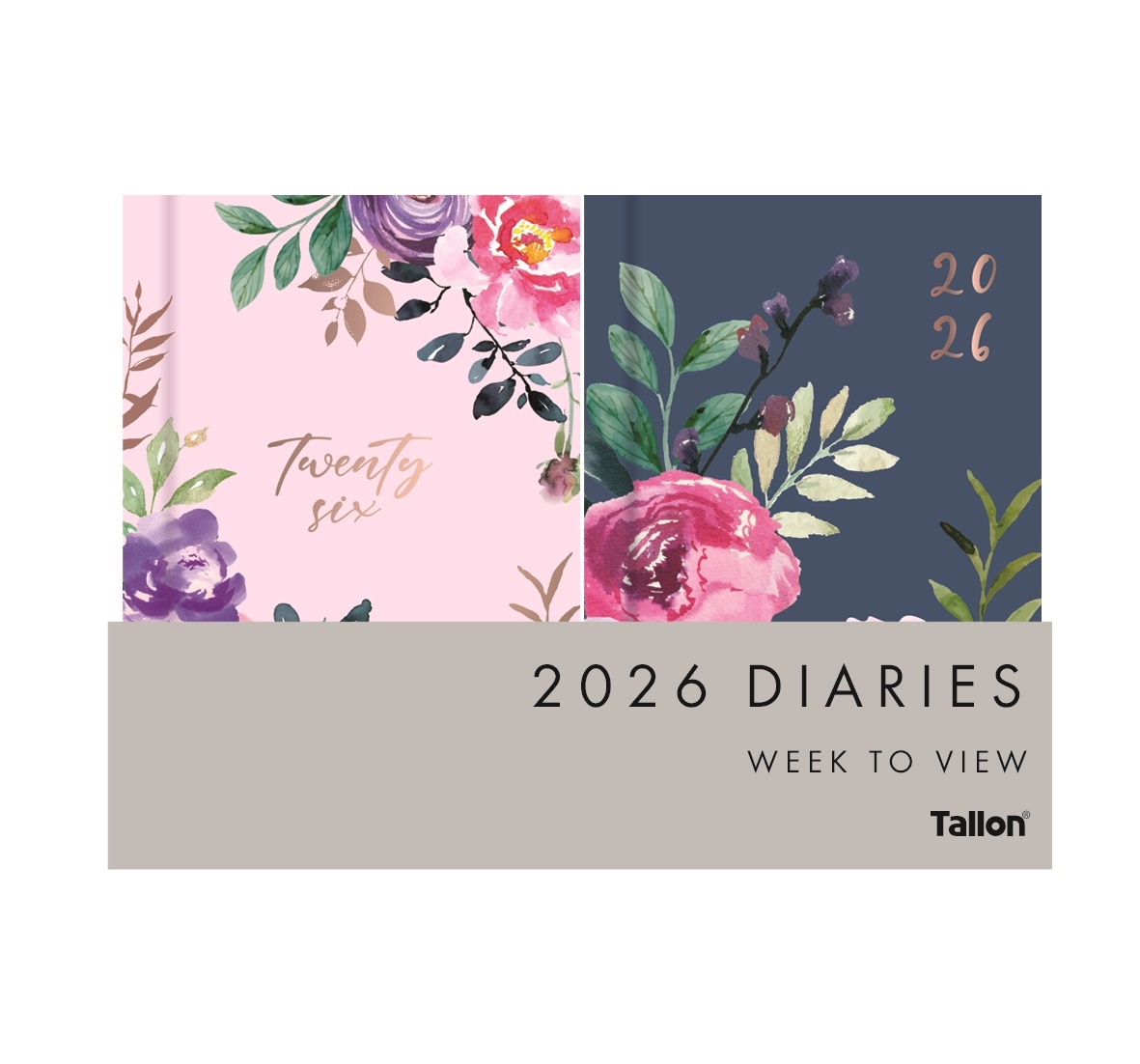 DIARY, Pocket Week To View Vintage Floral 2026 CDU [Packs Only]