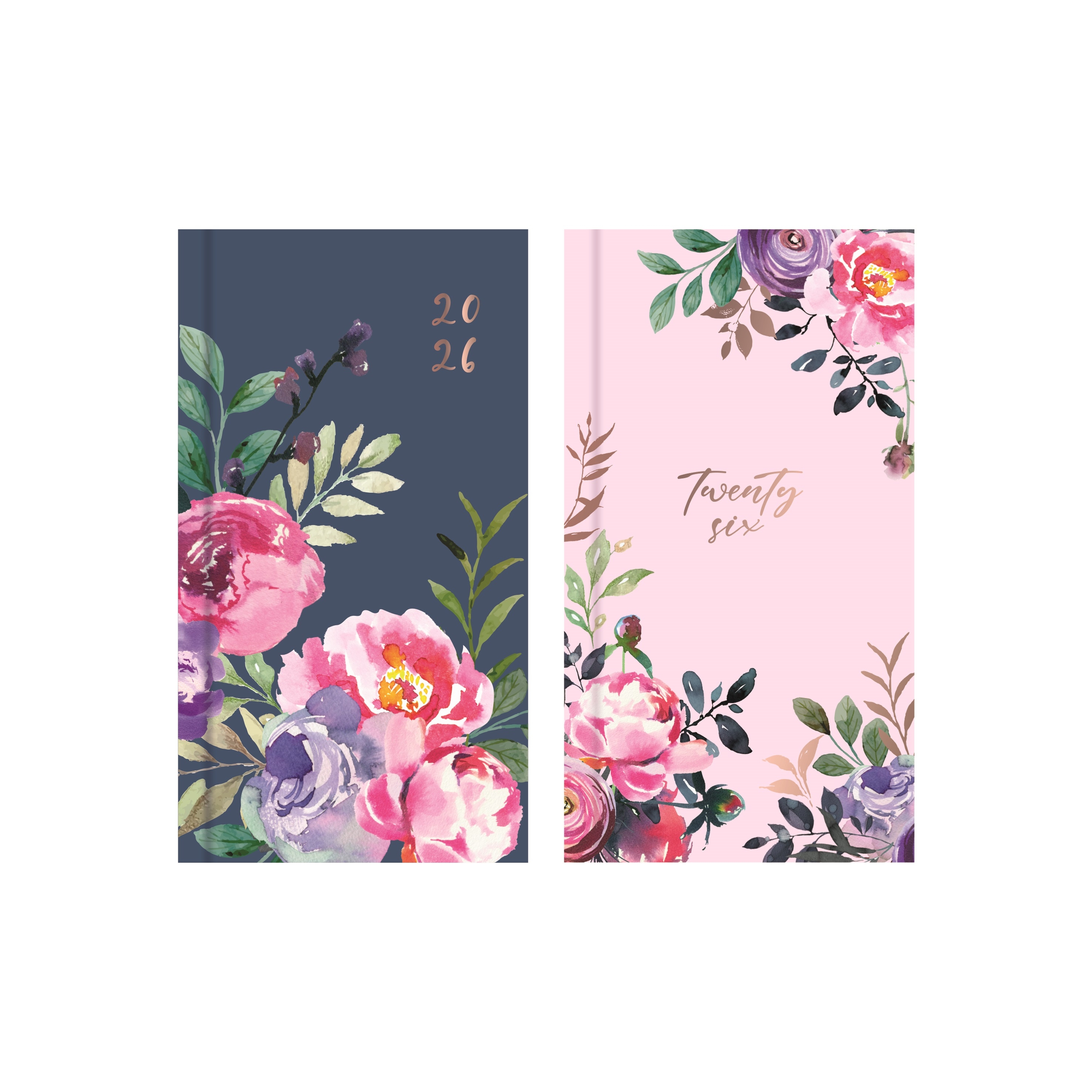 DIARY,Slim Week To View Vintage Floral 2026 CDU [Packs Only]
