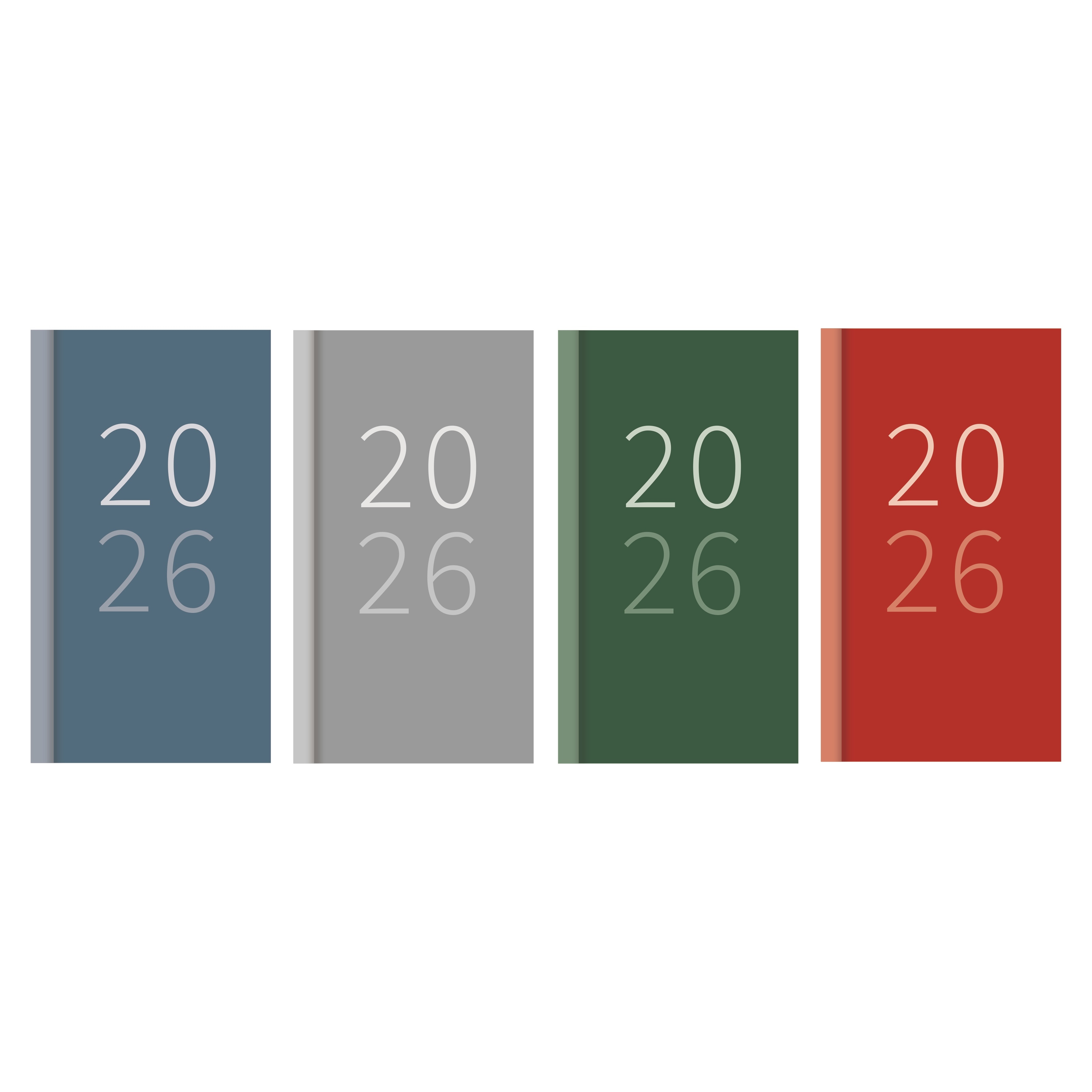 DIARY,Slim Week To View Bold Colour 2026 CDU [Packs Only]