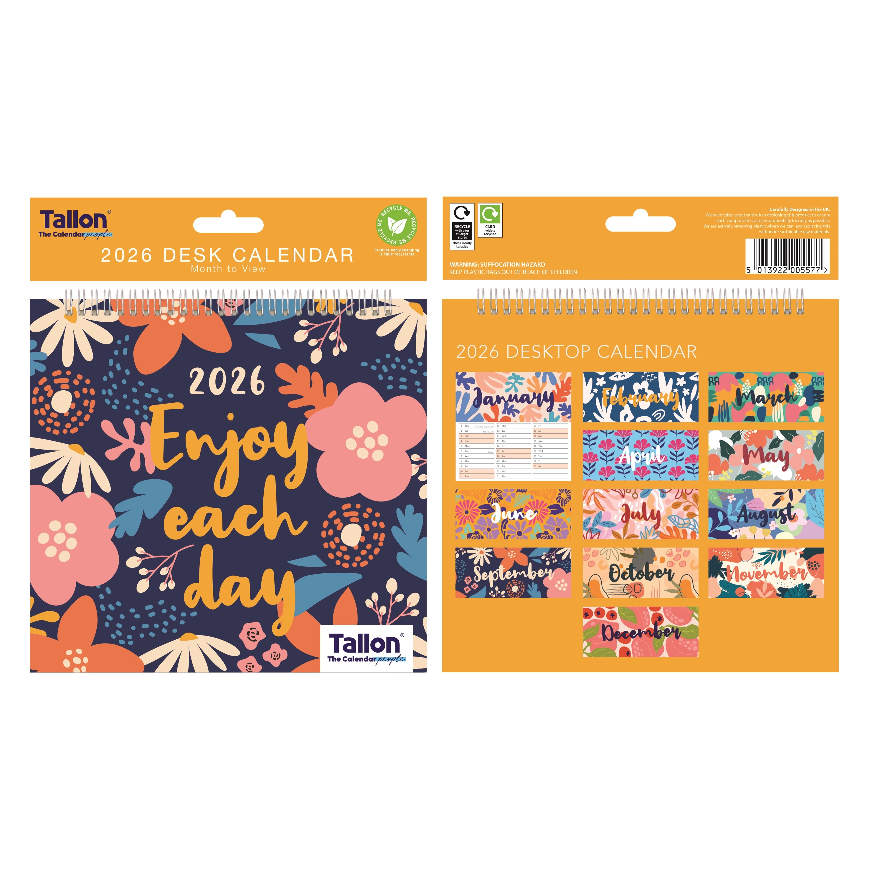 CALENDAR,Desktop,Quotes/ Terrazzo 2026 [Packs Only]