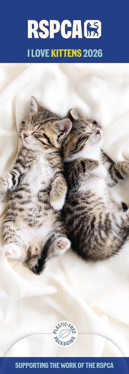 CALENDAR,Slim,I Love Kittens (RSPCA) [Packs Only]