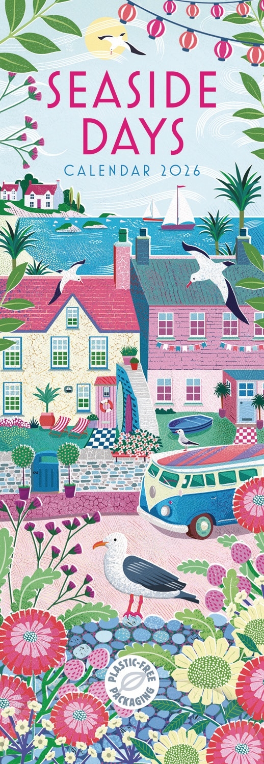 CALENDAR,Slim,Seaside Days [Packs Only]