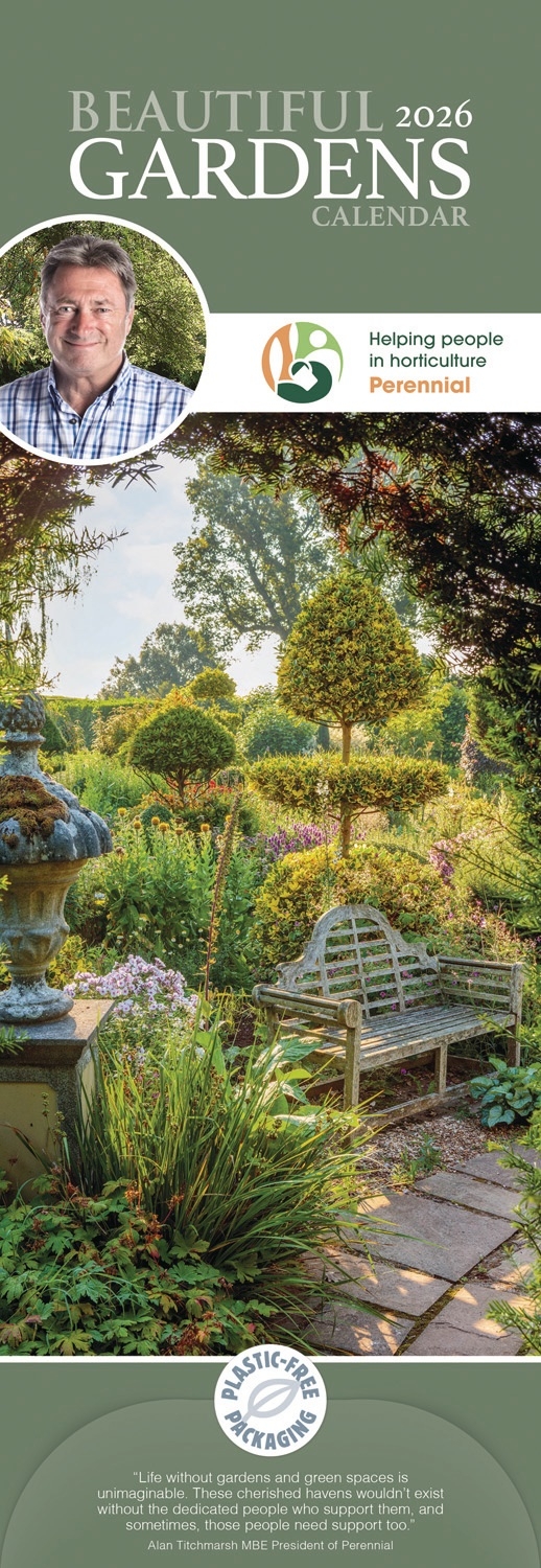 CALENDAR,Slim,Beautiful Gardens [Packs Only]