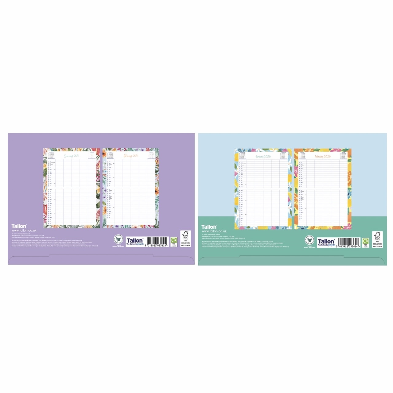 CALENDAR,Family Home Planner Month to View,A3,2 Asst. 2026 [Splittable]