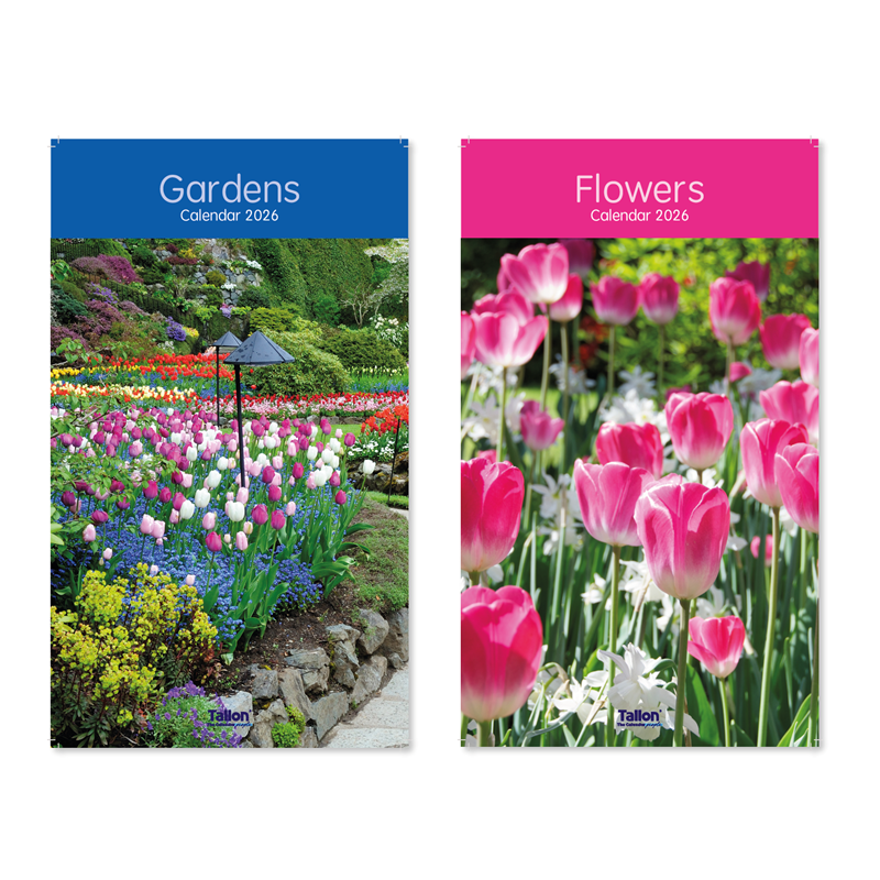 CALENDAR,Midi,Flowers & Gardens 2026 [Packs Only]