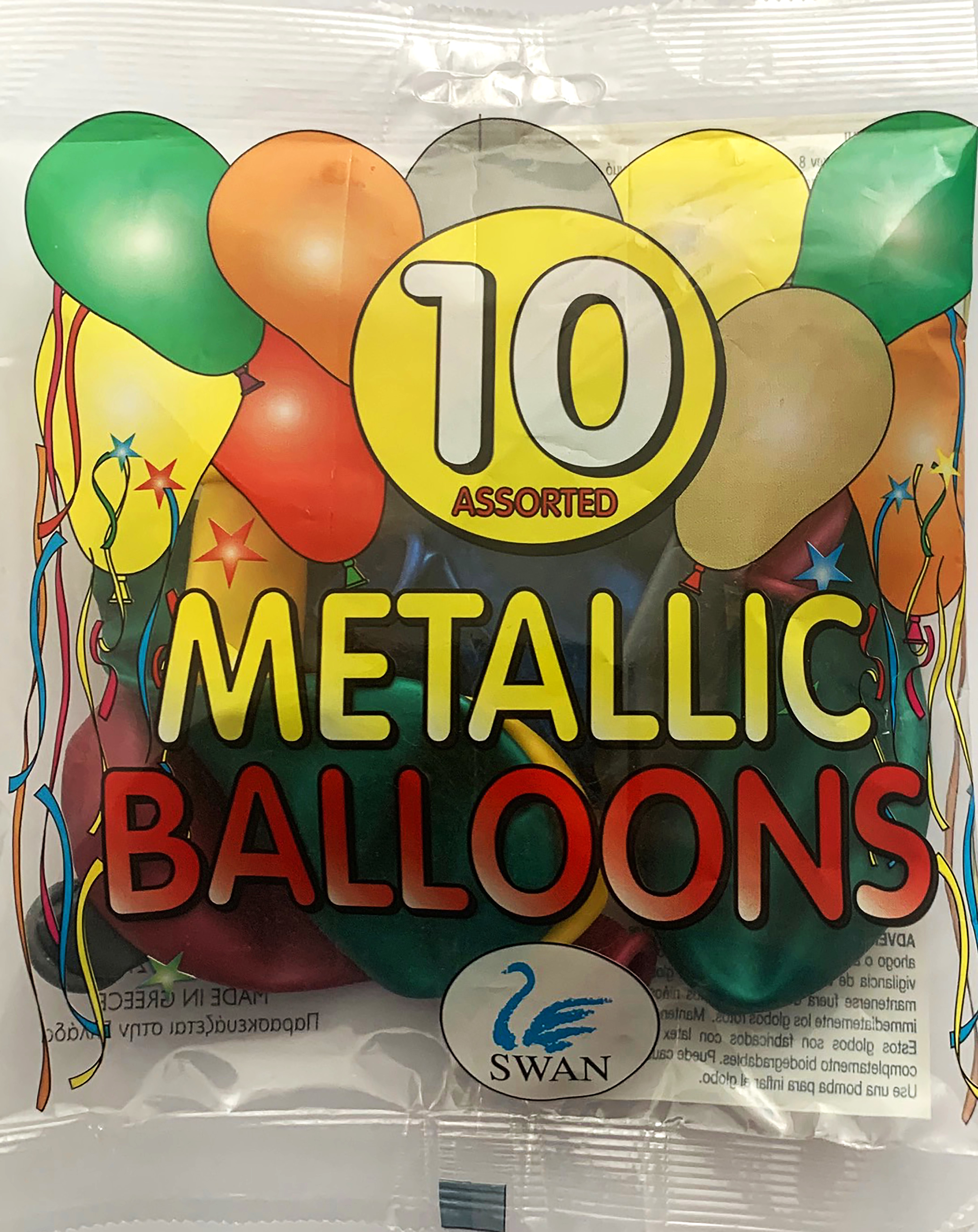 BALLOONS,Platinum Metallic 10`s 10