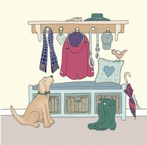 BLANK CARDS,6`s Ready For A Walk